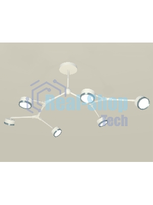 Светильник Ambrella light XB9055151/6 SWH/PPH белый песок/графит полированный GX53 (C9055, N8133)