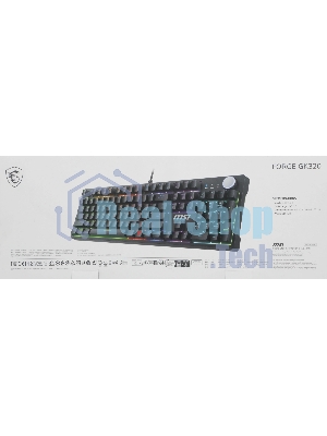 Клавиатура MSI Forge GK320 проводная, USB Type-A, чёрный