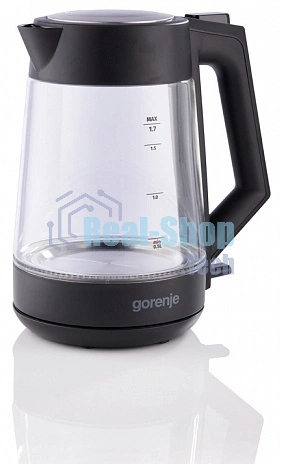 Чайник электрический Gorenje K17OGP 1.7л. черный корпус: стекло