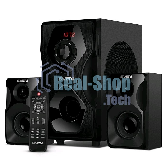Акустическая система SVEN AC MS-2055, черный (55Вт, FM-тюнер, USB/SD, дисплей, ПДУ, Bluetooth)