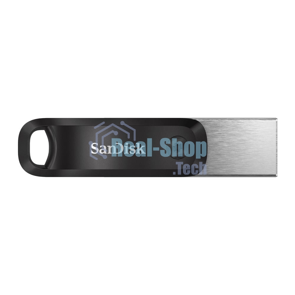 Флешка USB Sandisk IX60N iXpand GO (SDIX60N-128G-GN6NE), 128Gb, USB 3.0/Lightning, R/W 150/70, черный/серебристый
