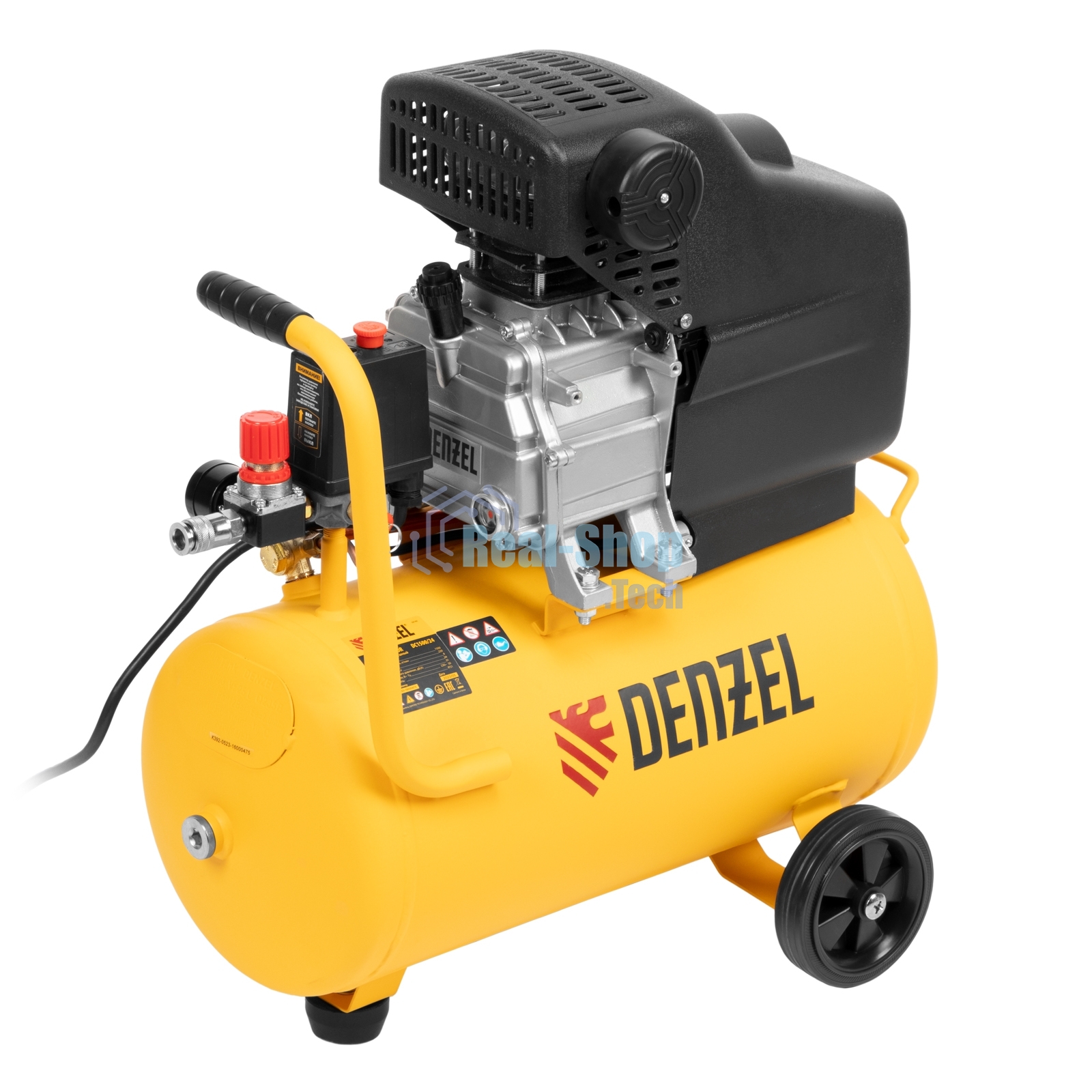 Компрессор воздушный Denzel DC1500/24 прям. привод, 1,5 кВт, 24 литра, 220 л/мин