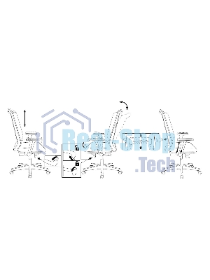 Кресло Бюрократ MC-611N TW-01 38-418 черный, сетка/ткань, 120 кг, механизм качания