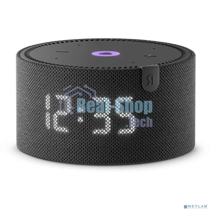 Умная колонка Яндекс Станция Мини, 10Вт, с голосовым ассистентом Алиса на YaGPT, с LED-часами, черный