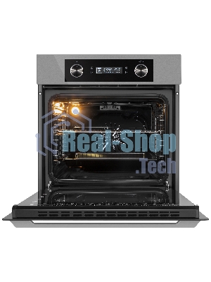 Шкаф духовой электрический Maunfeld AEOH60102S, 60л, дверца с 3 стеклами, нержавеющая сталь
