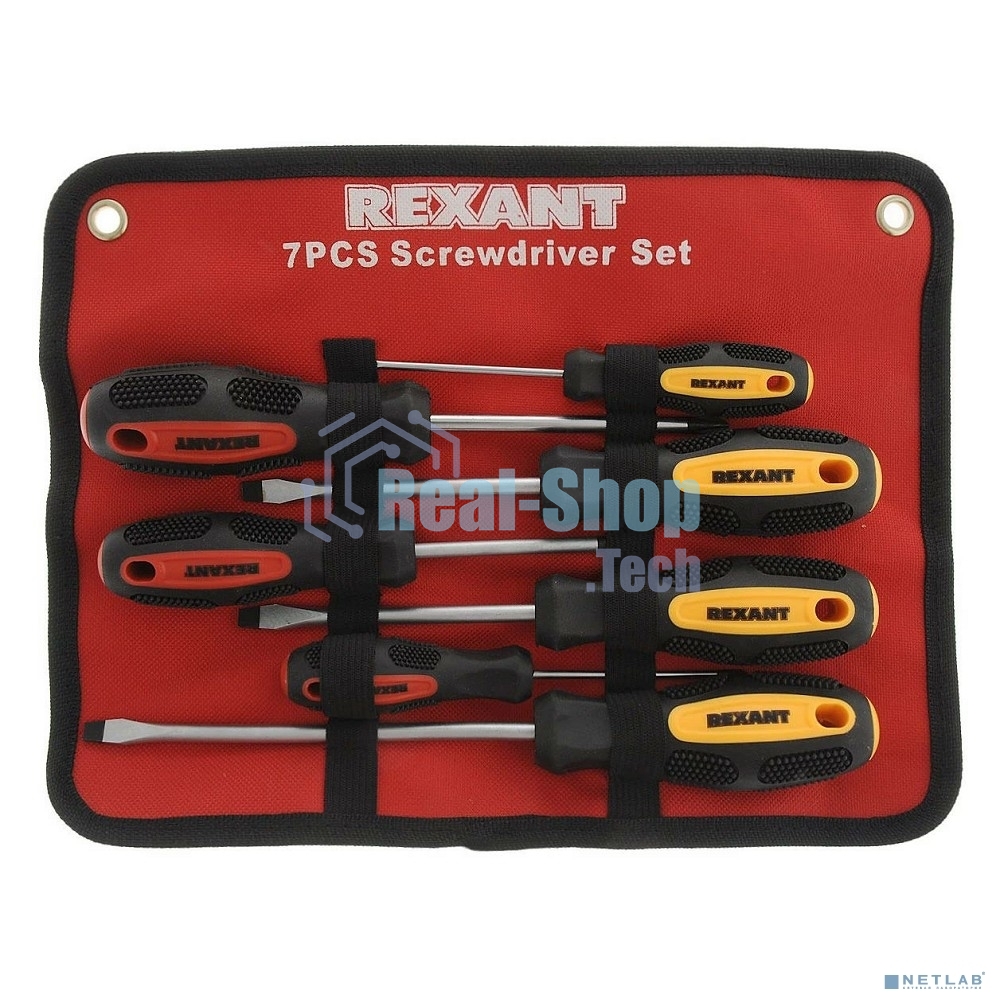 Набор отверток 7 предметов (крестовые и шлицевые) Rexant
