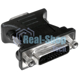 Переходник Cablexpert VGA-DVI, 15M/25F, черный, пакет (A-VGAM-DVIF-01)