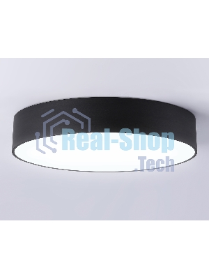 Потолочный светодиодный светильник Ambrella light FV5534 BK черный LED 60W 4200K D500*58 (Без ПДУ)