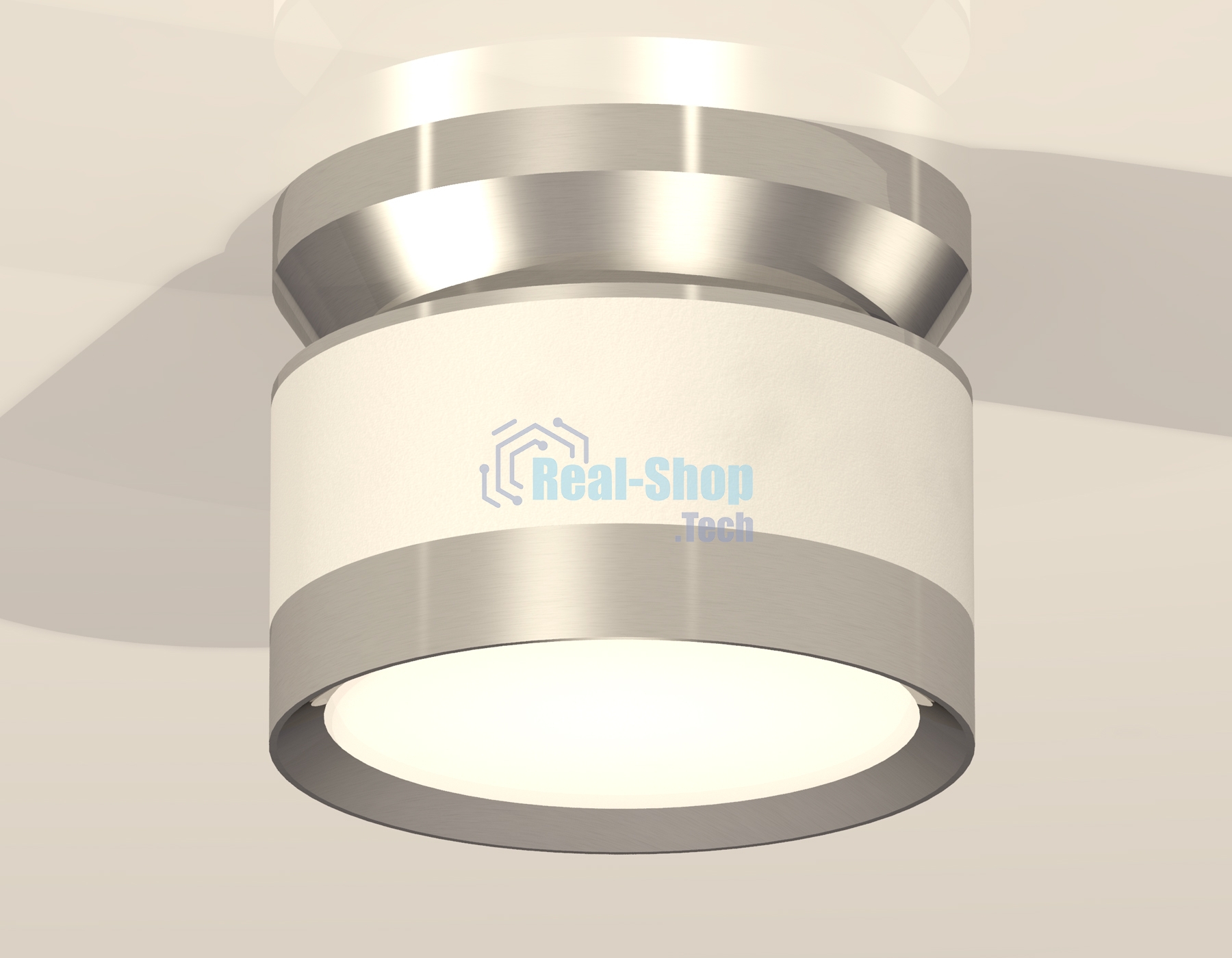 Светильник Ambrella Light XS8101055 SWH/PSL белый песок/серебро полированное GX53 (N8904, C8101, N8118)