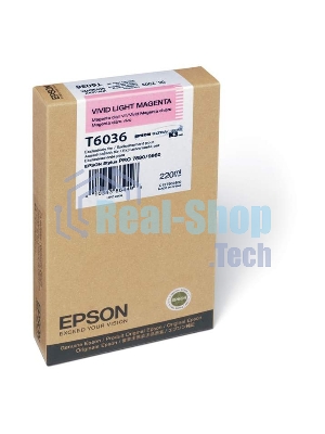 Картридж струйный Epson C13T603600 светло-пурпурный для Epson St Pro 7880/9880 (220мл)