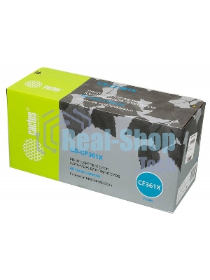 Картридж лазерный Cactus CS-CF361X голубой (9500 стр.) для HP CLJ M552dn/M553dn