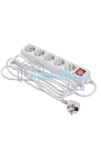 Сетевой фильтр Buro 500SL-3-G 3 м (5 розеток) серый (пакет ПЭ)