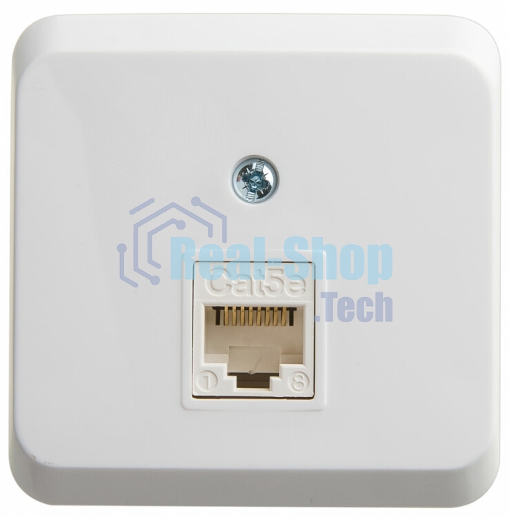 Розетка О/У компьютерная RJ45 ЭТЮД О/У белый кат.5E KOMA-001B Schneider Electric