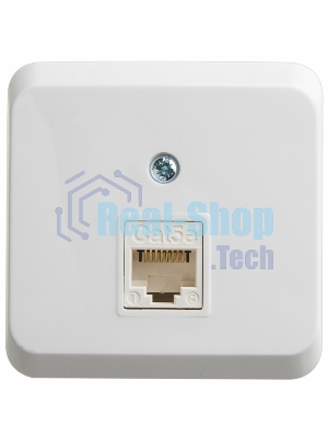 Розетка О/У компьютерная RJ45 ЭТЮД О/У белый кат.5E KOMA-001B Schneider Electric