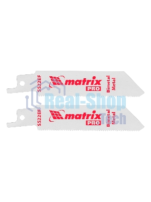 Полотна по металлу Matrix для сабельной пилы S522EF 75/1,4 мм, Bimetal, 2 шт., PRO