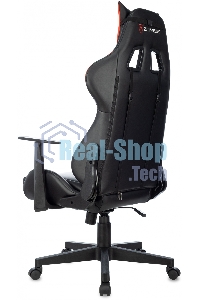 Кресло игровое Zombie Game Penta черный/красный эко.кожа с подголов. крестов. пластик