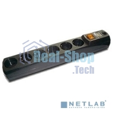 Сетевой фильтр Most H6 5м (6 розеток) черный (коробка)