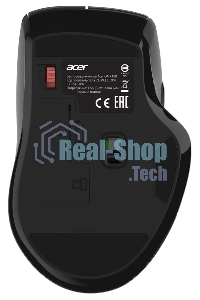 Мышь беспроводная Acer OMR150 черный, 1600 dpi, радиоканал, USB, кнопки - 6
