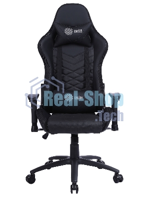 Кресло Cactus CS-CHR-0099BL черный, экокожа, подголовник