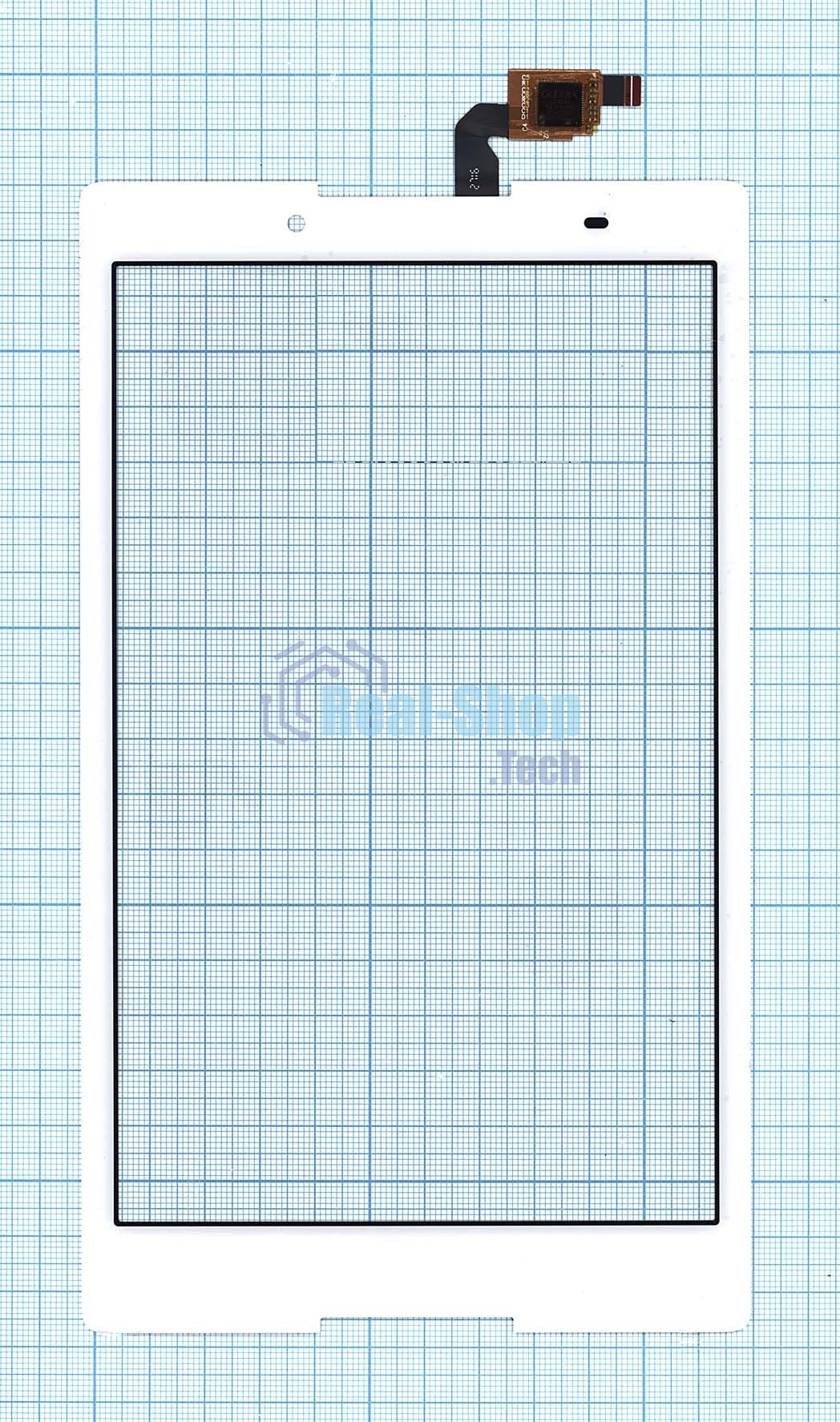 Стекло для Lenovo Tab 3 Tb3-850M/Tb3-850F белое