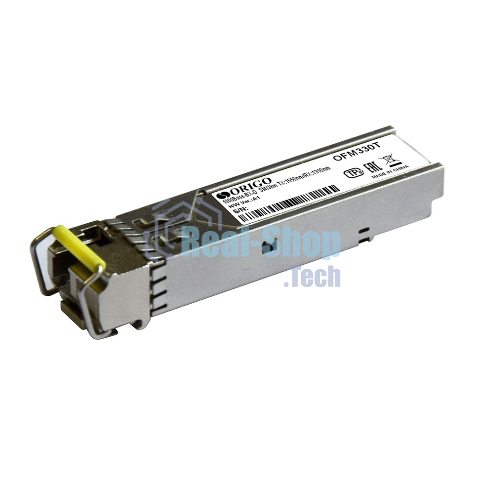 Трансивер ORIGO OFM330T/10KM WDM SFP Transceiver, 1000Base-BX-D, Simplex LC, TX: 1550nm, RX: 1310nm, Single-mode, 10KM