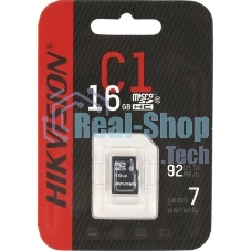 Флеш карта microSDHC 16Gb HIKSEMI NEO HS-TF-C1/16G HS-TF-C1/16G (без SD адаптера) R/W Speed 92/10Mb/s