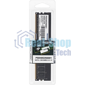 Оперативная память Patriot Signature, DDR4, 8GB (1x8 GB), 3200 MHz, CL22, DIMM
