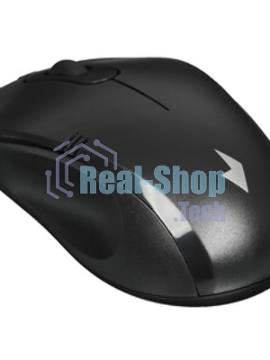 Мышь проводная Gembird MOP-100 черный, 1000 dpi, USB, кнопки - 3
