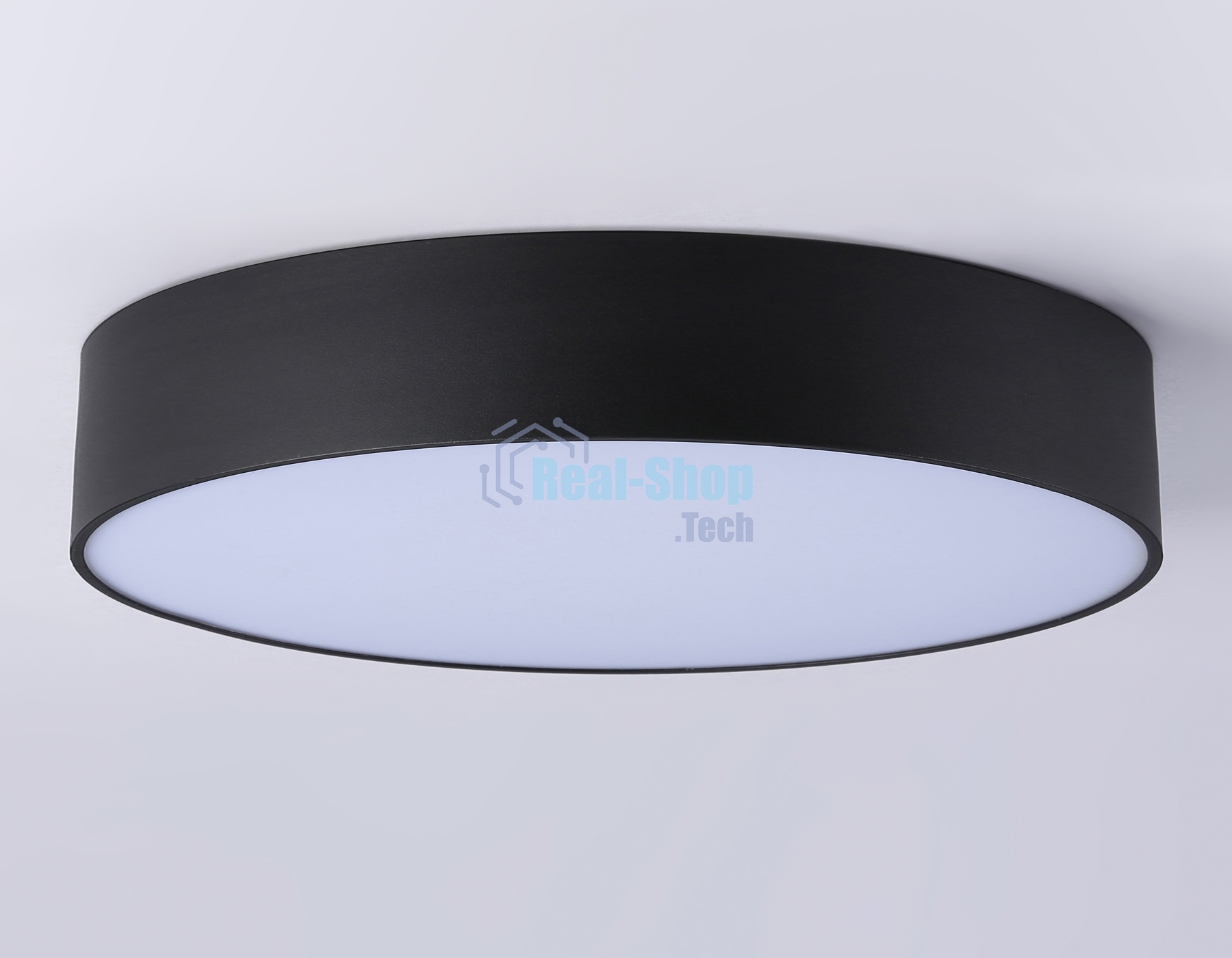Потолочный светодиодный светильник Ambrella light FV5534 BK черный LED 60W 4200K D500*58 (Без ПДУ)
