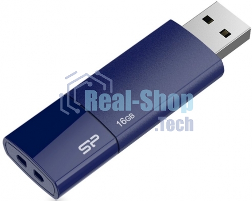 Флешка USB 16Gb, Silicon Power Ultima U05, USB 2.0, синий