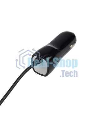 Автозарядка в прикуриватель Rexant microUSB (АЗУ) (5 V, 1000 mA) шнур спираль 1.2 м черный