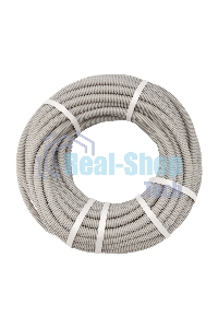 Труба гофрированная Rexant из ПВХ, с зондом, Ø25 мм