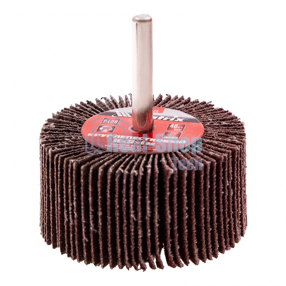 Круг лепестковый Matrix для дрели, 60 х 30 х 6 мм, Р 100