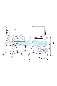 Кресло компьютерное Бюрократ MC-611N TW-01 38-418 черный, сетка/ткань, крестовина пластик