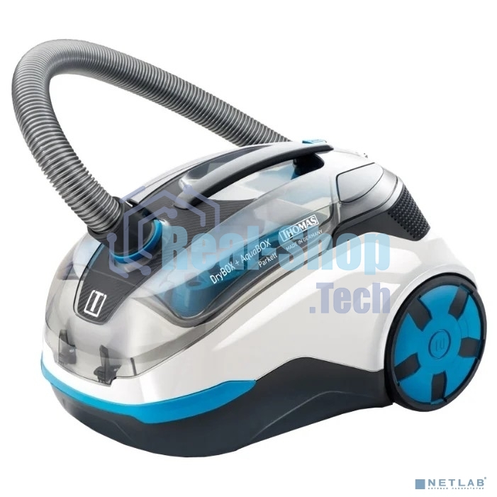 Пылесос Thomas DryBOX+AquaBOX Parkett белый/синий, 325/1700Вт, уборка сухая, пылесборник контейнер 2.6 л