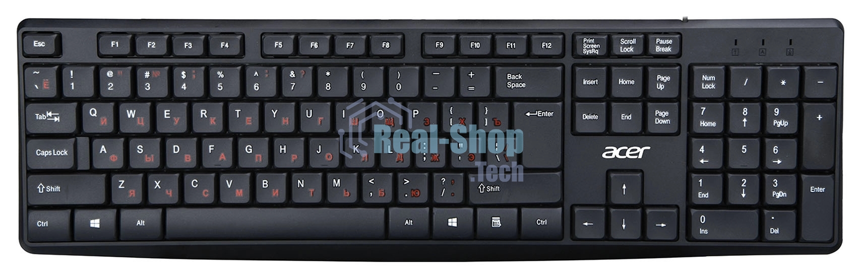 Комплект клавиатура + мышь Acer OMW141 клав:черный мышь:черный USB