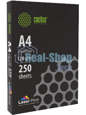 Бумага Cactus CS-LPA4120250 A4/120г/м2/250л./белый для лазерной печати