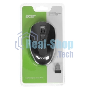 Мышь беспроводная Acer OMR060 черный, 1600 dpi, радиоканал, USB, кнопки - 6