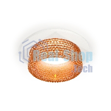 Комплект встраиваемого светильника Ambrella light XC6512044 SWH/CF белый песок/кофе MR16 GU5.3 (C6512, N6154)