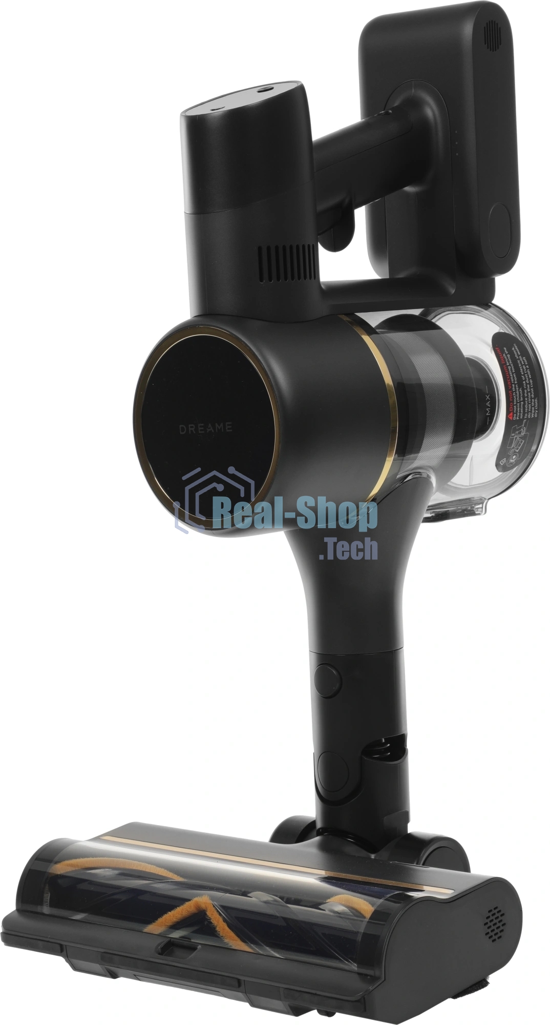 Пылесос вертикальный Dreame R10 Pro Aqua черный, питание от аккумулятора, 150 Вт, уборка сухая/влажная, пылесборник 0.6 л
