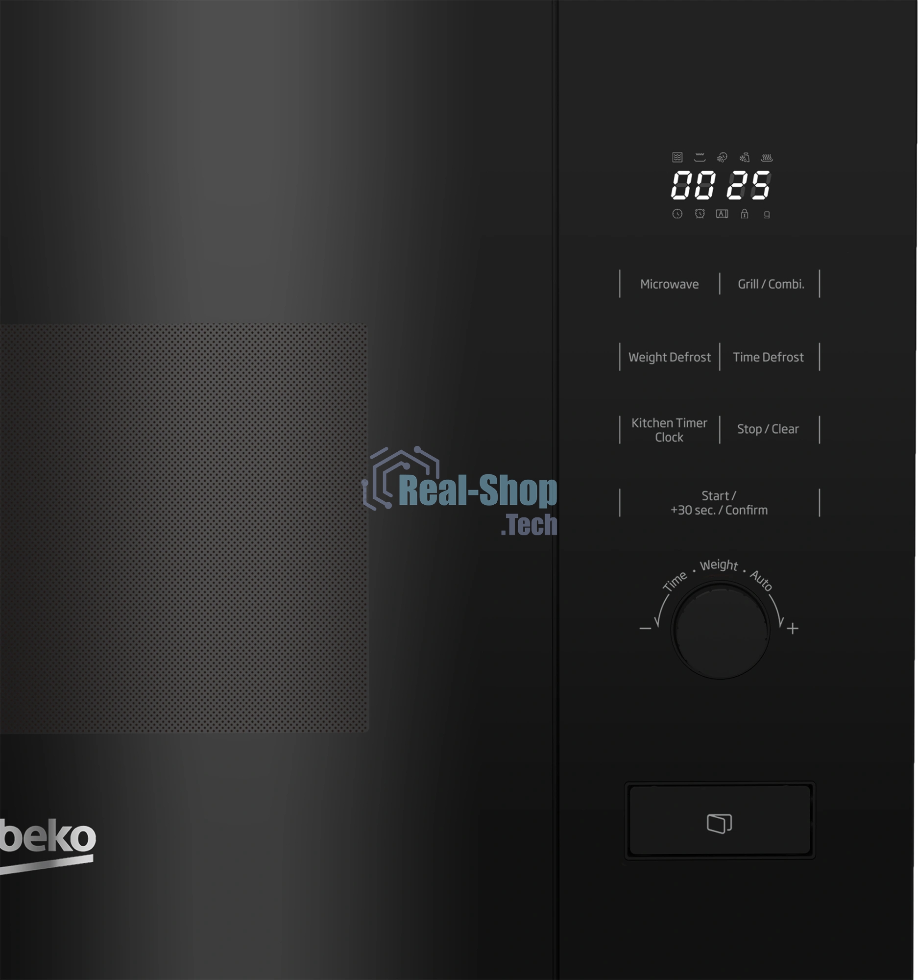Встраиваемая микроволновая печь Beko BMGB 20212 B черный, 20 л, 800 Вт, переключатели - кнопки