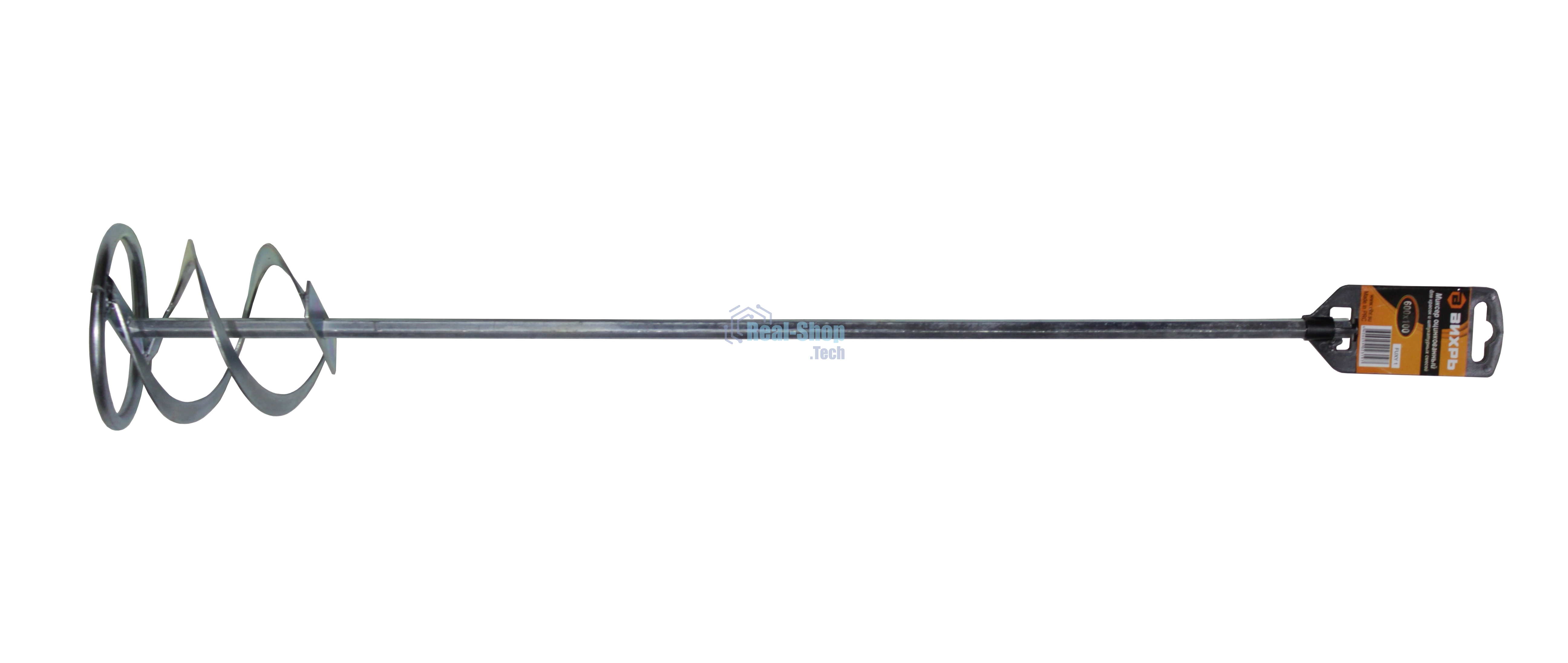 Миксер оцинкованный 600х100 мм для красок и штукатурных смесей