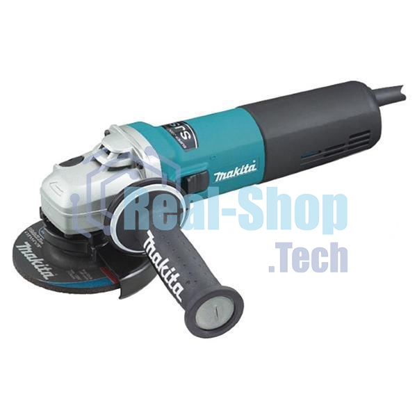 Угловая шлифовальная машина Makita 9565CR ф125мм, 1400Вт, 12000об\м, 3.5кг, кор, муфта SJS, плавный пуск, anti-restart