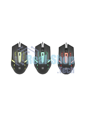 Мышь проводная Defender Flash MB-600L черный, 1200 dpi, USB, кнопки - 4
