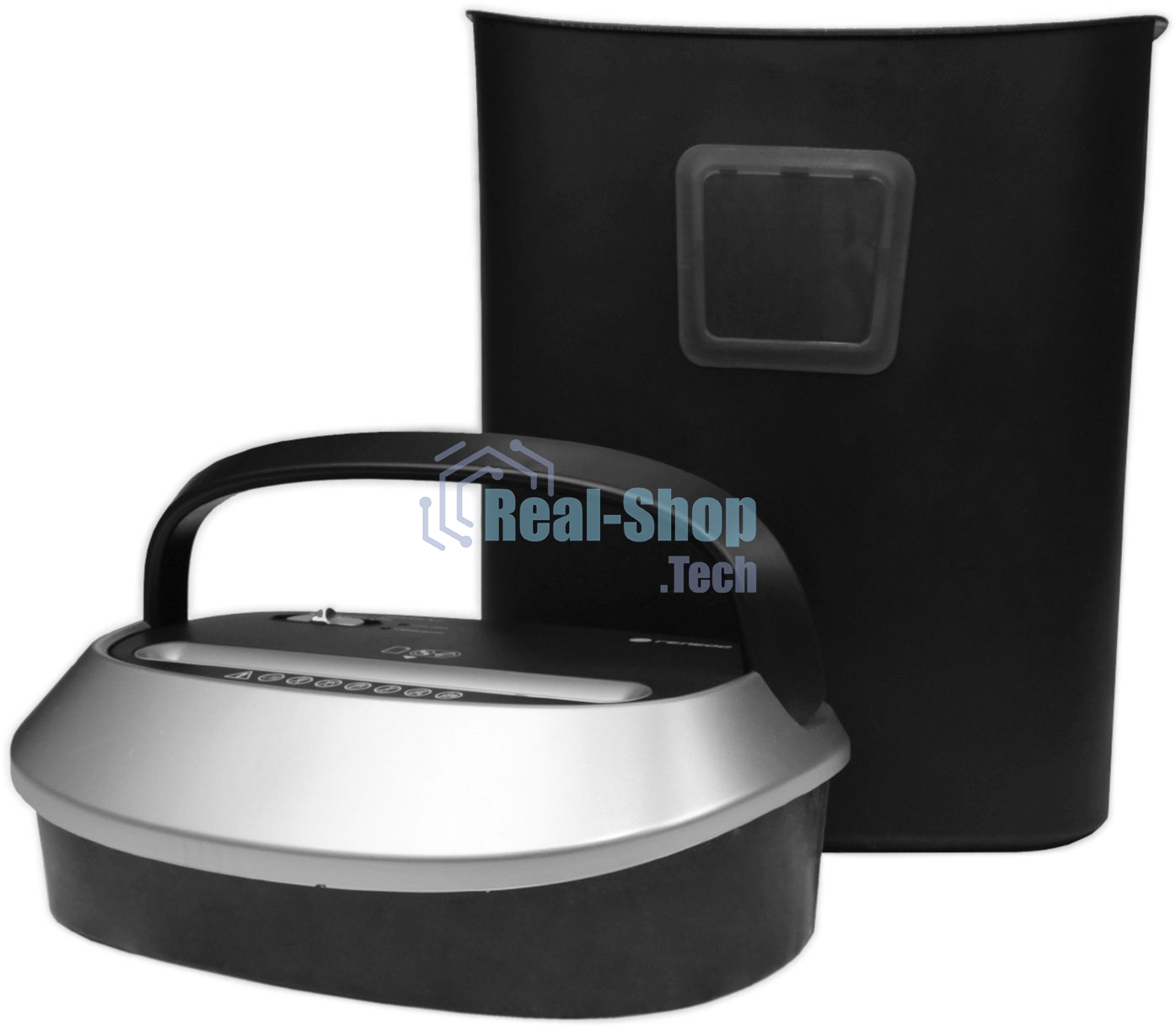 Шредер ГЕЛЕОС УМ30-4, DIN P-4 (4 ур-нь секр.), фрагмент 3,8х35мм, 15-17 (70г/м2), CD/пл.карты/скрепки/скобы, 30 литров