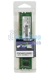 Оперативная память Patriot Signature, DDR4, 8GB (1x8 GB), 2400 MHz, CL17, DIMM