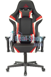 Кресло игровое ZOMBIE Z4, на колесиках, искусственная кожа, черный/красный (viking zombie z4 red)