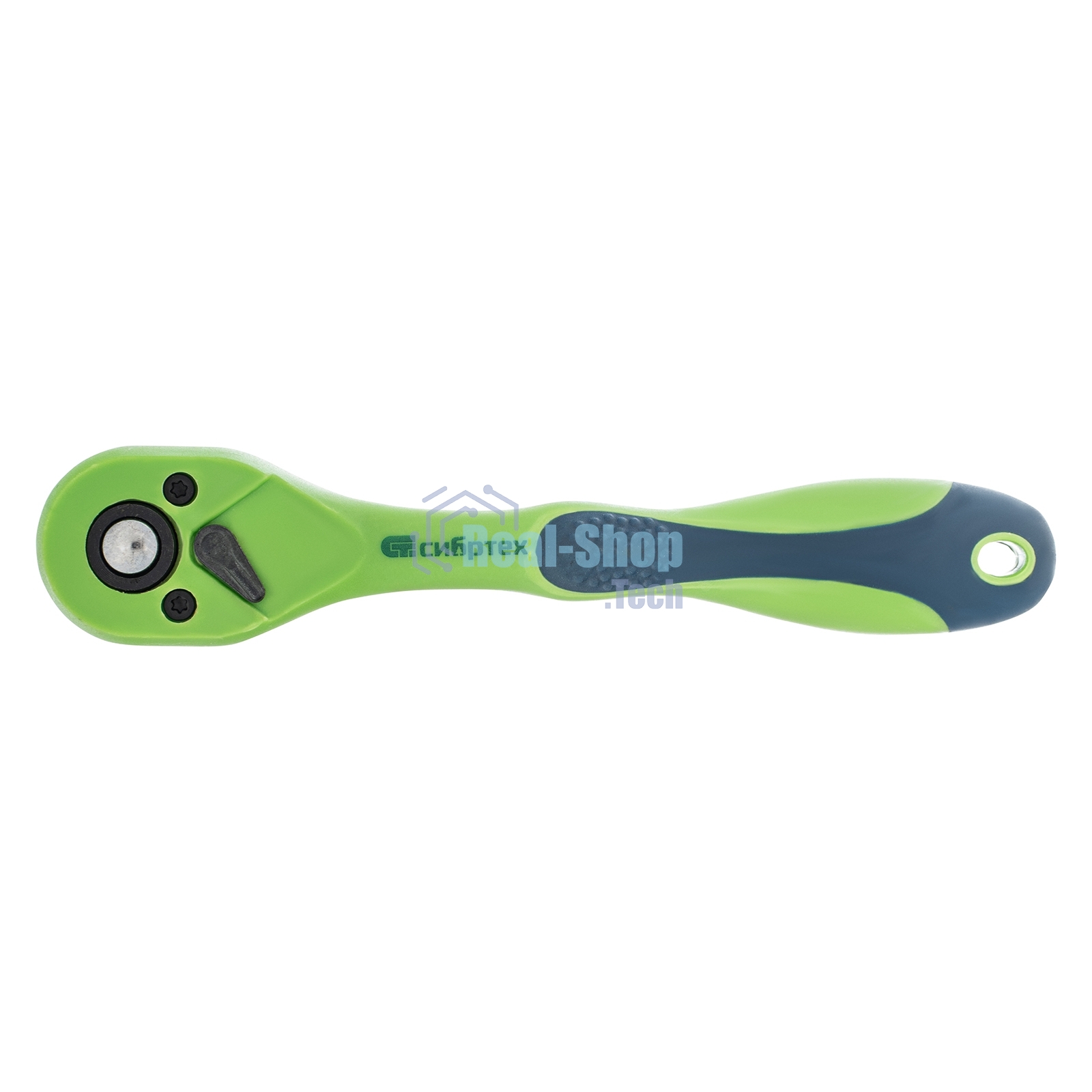 Ключ трещотка Сибртех двухкомпонентная рукоятка 1/4