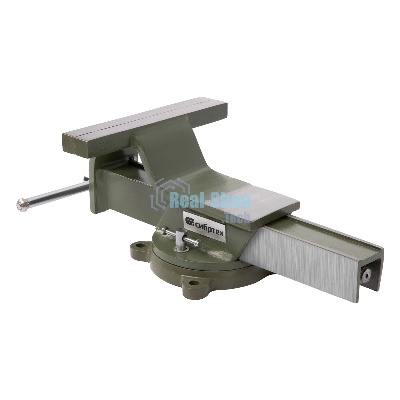 Тиски слесарные Сибртех 200 мм, стальные, поворотные