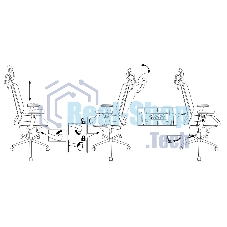 Кресло руководителя Бюрократ MC-612N-H черный TW-01 38-418 сетка/ткань с подголов. крестовина металл хром